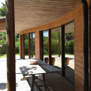 réalisation Acadie : extension de maison avec batiment ossature bois