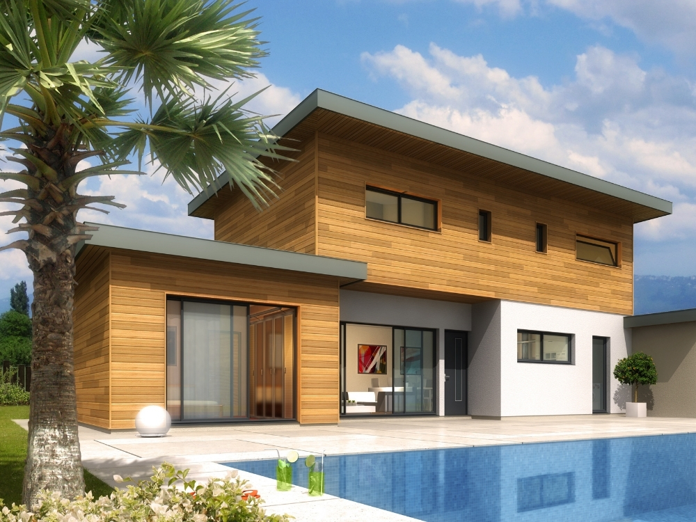 Réalisation - Fabrication maison ossature bois plain pied ou à étage - Maisons Acadie (3)