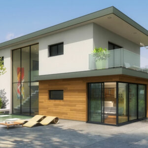 Réalisation - Fabrication maison ossature bois plain pied ou à étage - Maisons Acadie (8)