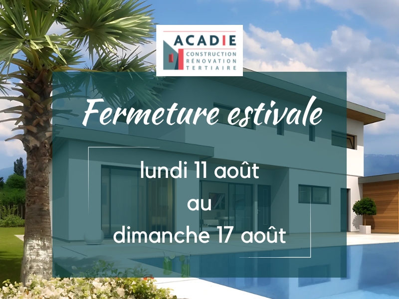 Dates des vacances d'été 2025 - ACADIE