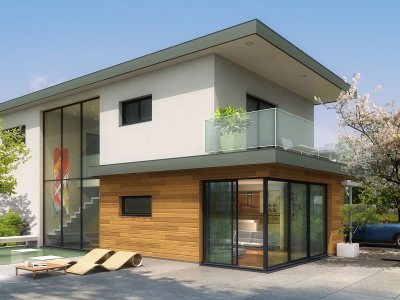 acadie construction maison individuelle drome ardèche 2 étages baies vitrées